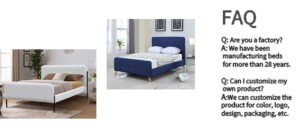 Yadi Furniture Simple Fabric Bed Platform Bed