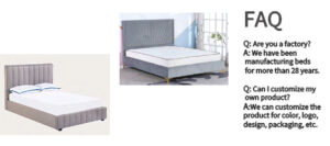 Yadi Factory Customized Fabric Bed