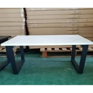 Solid Wood Top Metal Frame Desk