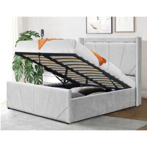 Goose down embossed fabric bed