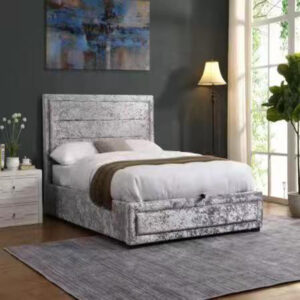 Velvet fabric bed