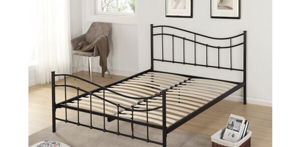 iron frame bed