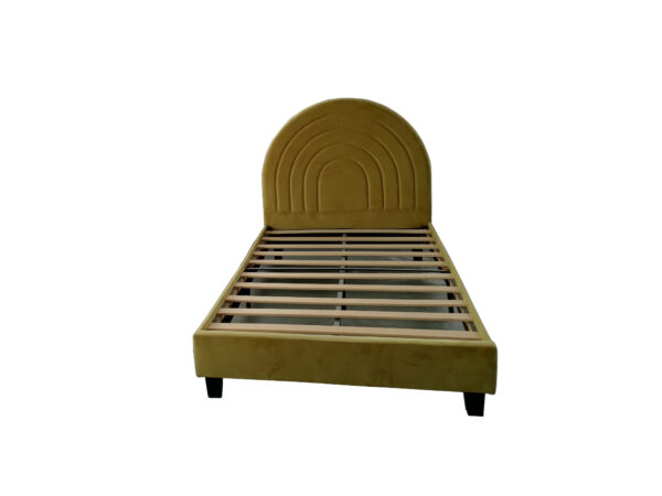 Elegant Semi-circular Headboard Double Bed